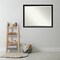 Beveled Wood Bathroom Wall Mirror, Steinway Black Scoop Frame